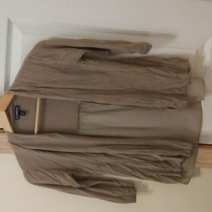 Beige sheer back sweater